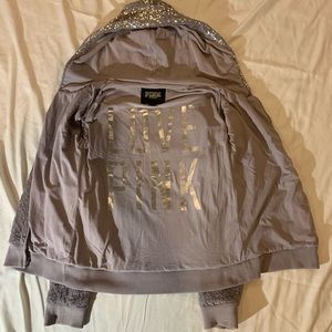 PINK full zip hoodie